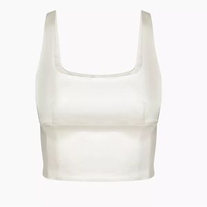 Aritzia Wilfred Shine Satin Bustier